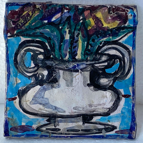 Vintage American MARTHA DANIELS Modernist Ceramic Tile