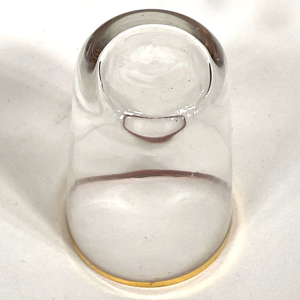 French Baccarat Glass Leather Book-Form Decanter Box (Tantalus)