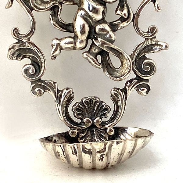 Small Vintage Italian Giovanni Raspini .800 Silver Church Wall Font