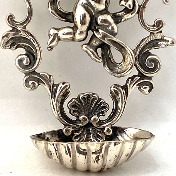 Small Vintage Italian Giovanni Raspini .800 Silver Church Wall Font