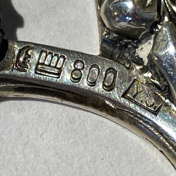 German Gothic Revival .800 Silver Ecclesiastical Wall Mount Water Font (Stoup)