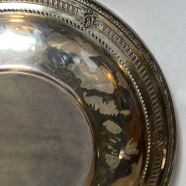 American R. Wallace & Sons Sterling Silver 4140-8 Round Serving Tray