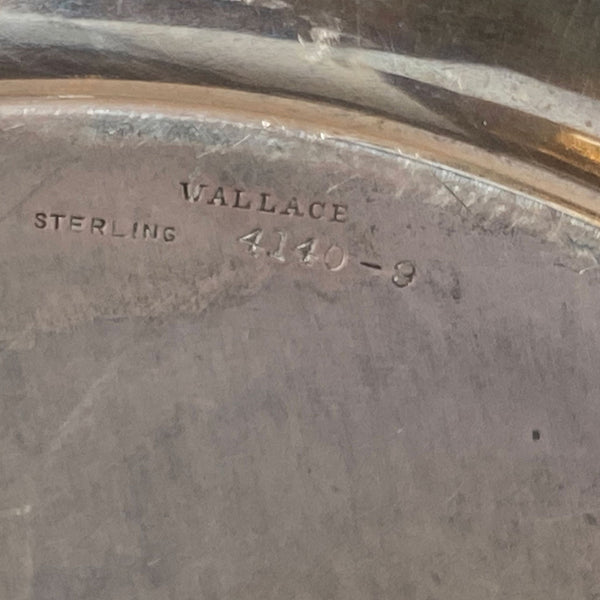 American R. Wallace & Sons Sterling Silver 4140-8 Round Serving Tray