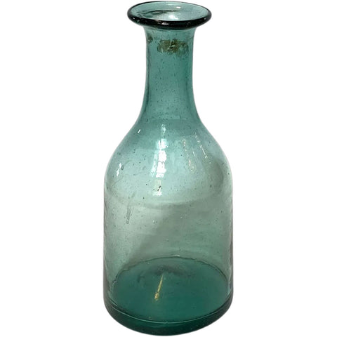 Early American Mid-Atlantic Glass Aquamarine Utility Bottle