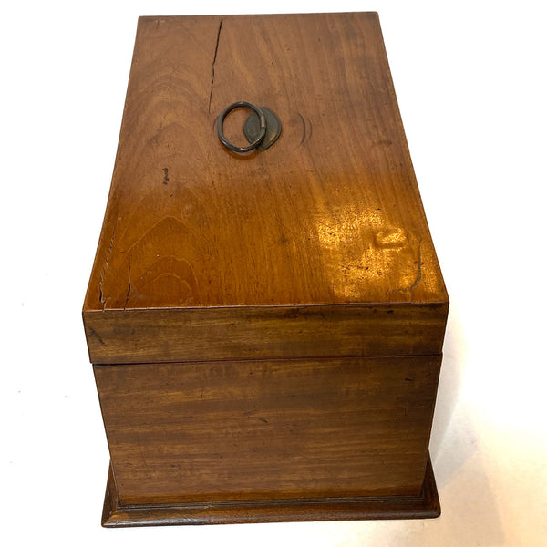 English Regency Mahogany Tea Caddy Box