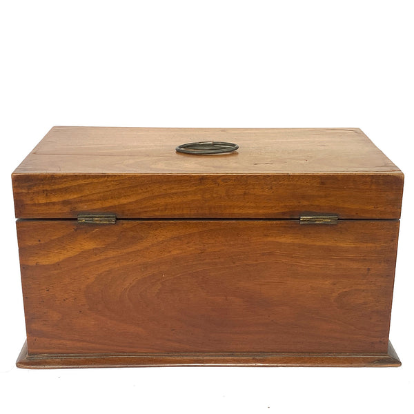 English Regency Mahogany Tea Caddy Box
