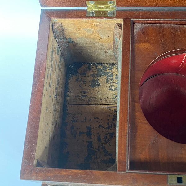 English Regency Mahogany Tea Caddy Box