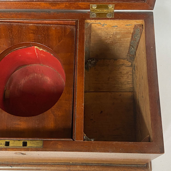 English Regency Mahogany Tea Caddy Box