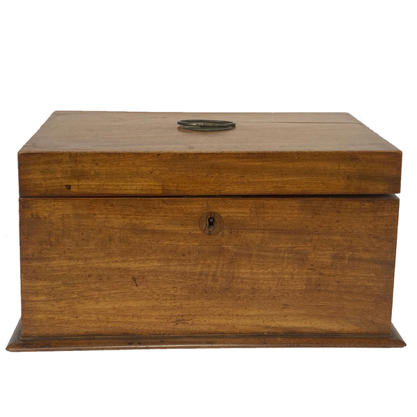 English Regency Mahogany Tea Caddy Box