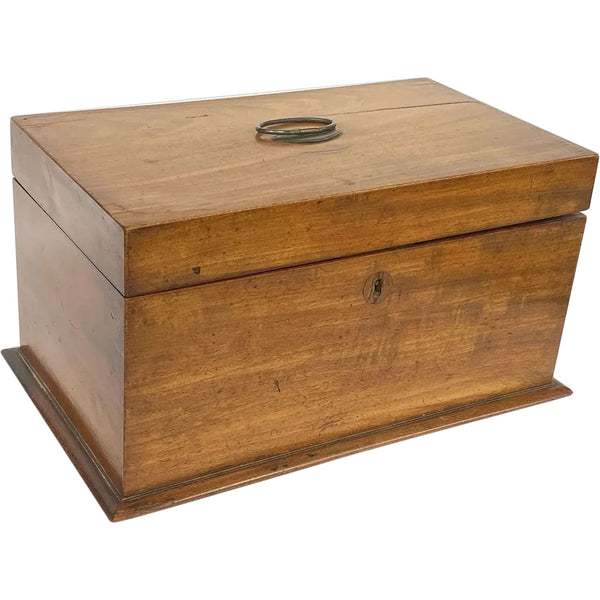English Regency Mahogany Tea Caddy Box
