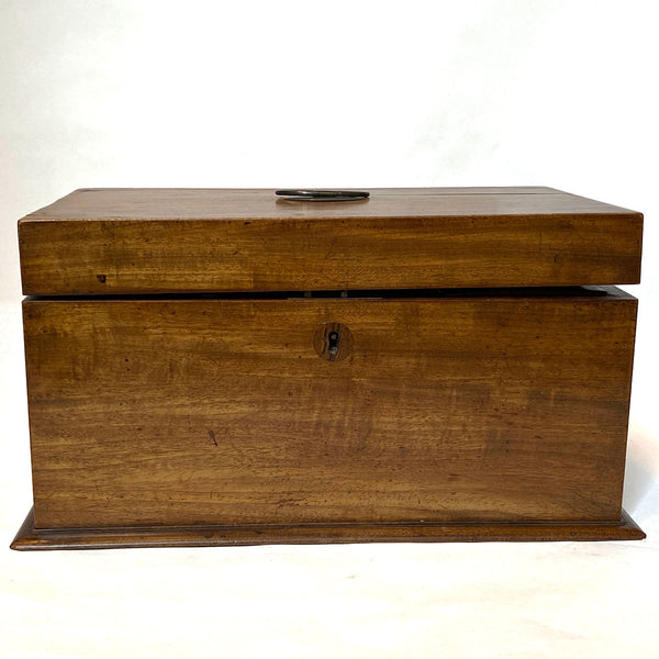 English Regency Mahogany Tea Caddy Box
