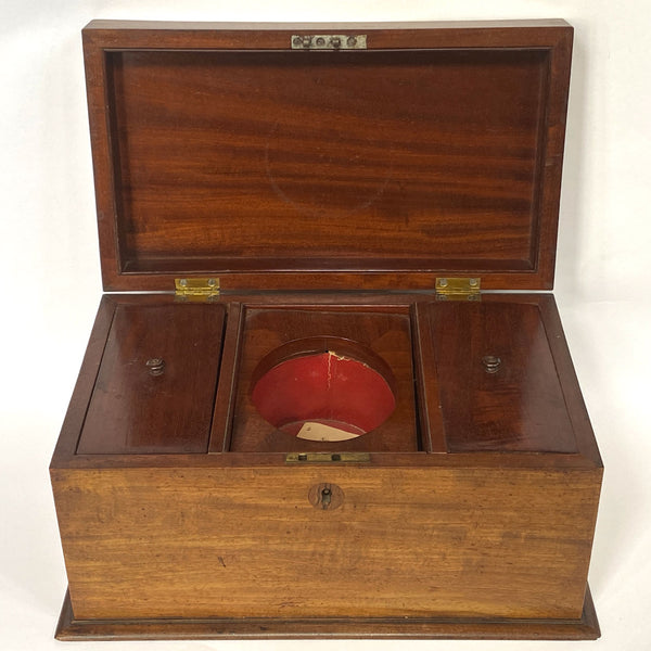 English Regency Mahogany Tea Caddy Box
