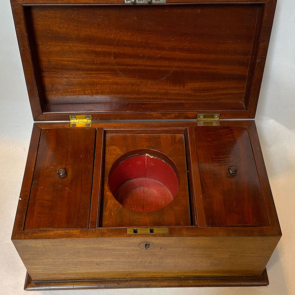 English Regency Mahogany Tea Caddy Box
