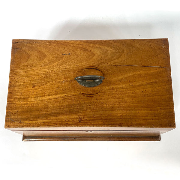 English Regency Mahogany Tea Caddy Box