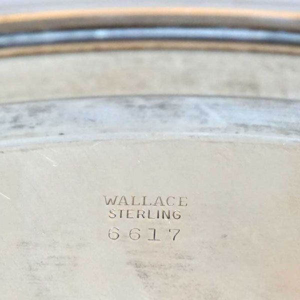 Vintage American R. Wallace & Sons Sterling Silver Round Tray