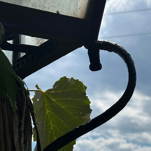 Victorian Copper and Glass Three-Light Street Post Lantern