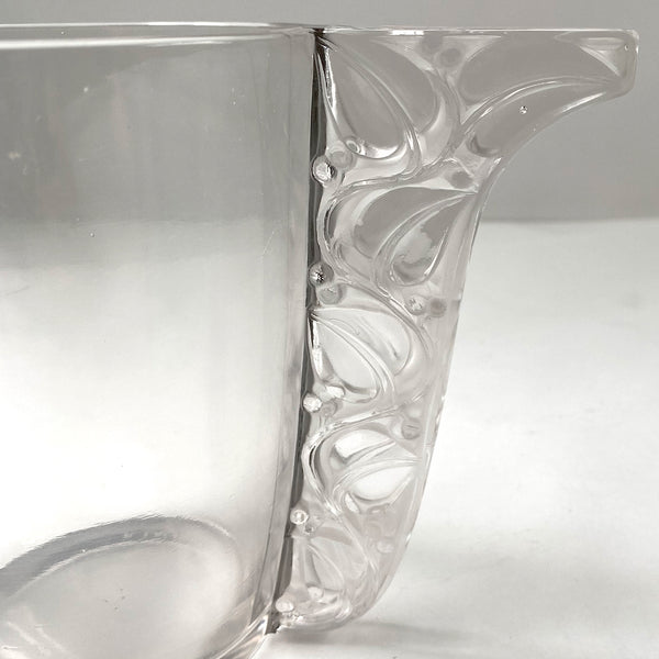 Vintage French R. Lalique Art Deco Glass Honfleur Vase