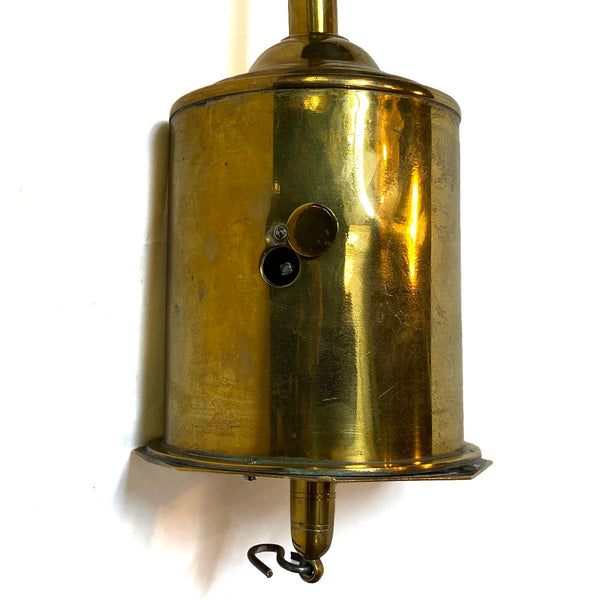 English George Salter & Co. Brass Clockwork Fireplace Roasting Spit (Bottle-Jack)