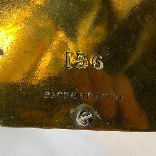 English George Salter & Co. Brass Clockwork Fireplace Roasting Spit (Bottle-Jack)