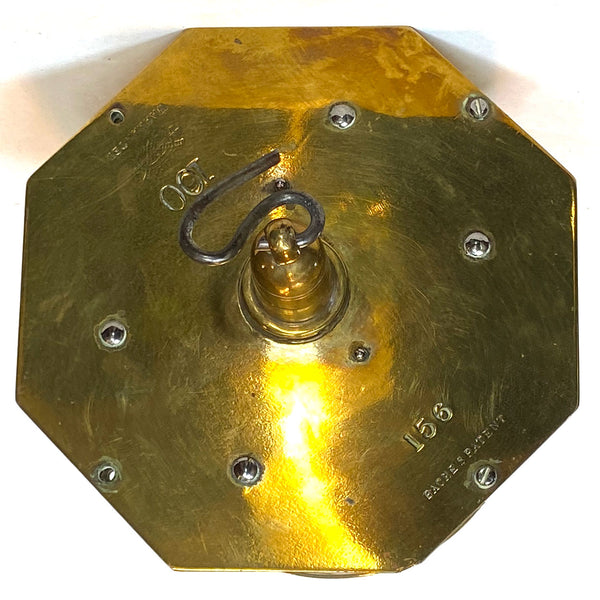 English George Salter & Co. Brass Clockwork Fireplace Roasting Spit (Bottle-Jack)