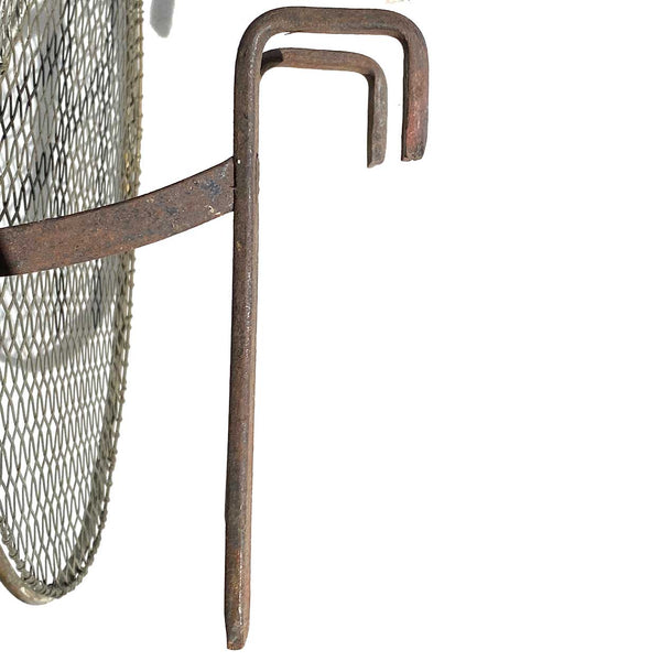 English Georgian Brass and Iron Fireplace Spark Guard Hook-On Screen