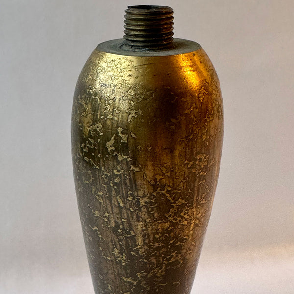 Small American Louis C. Tiffany Furnaces Bronze Dore Table Lamp Base