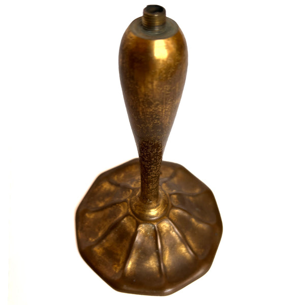 Small American Louis C. Tiffany Furnaces Bronze Dore Table Lamp Base