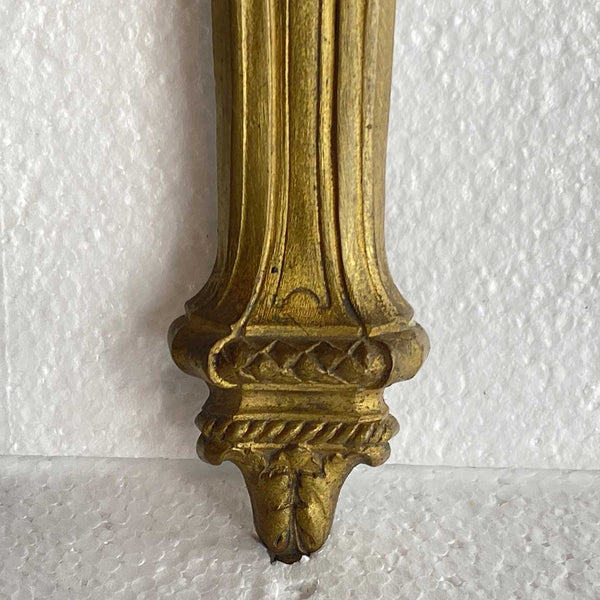 Pair of French Gilt Brass Louis XVI Revival Two-Arm Wall Sconces