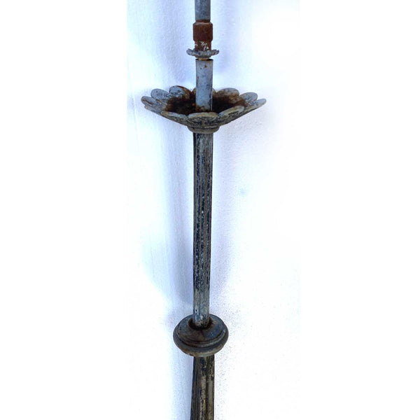 Pair of American Colorado Victorian Zinc and Brass Gas Street Lights Components