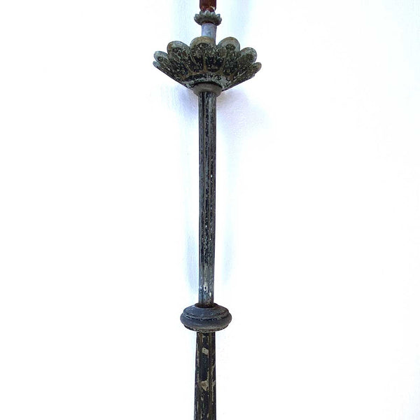 Pair of American Colorado Victorian Zinc and Brass Gas Street Lights Components