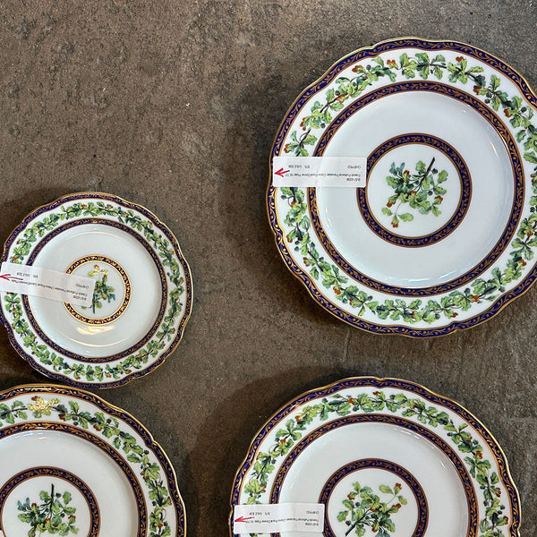 Lot 0471 | Samuel Alcock, Hicks, Meigh & Johnson, Puiforcat Porcelain Chene Royal Plates (8)