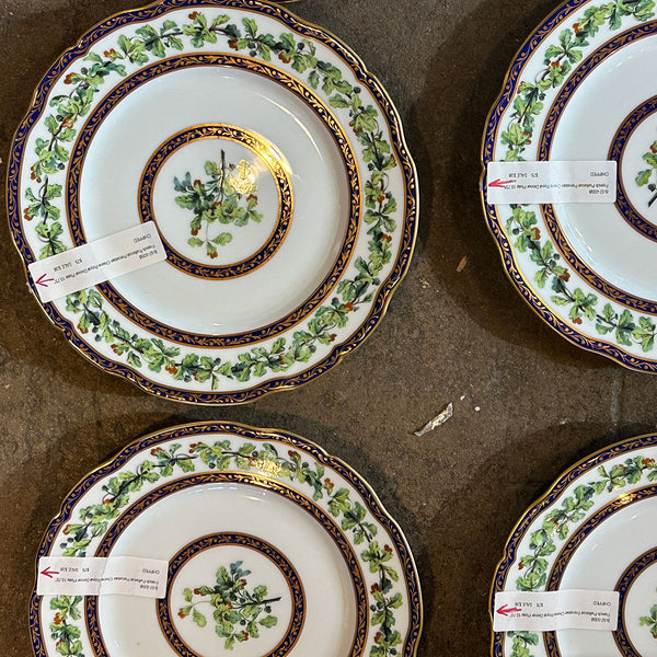 Lot 0471 | Samuel Alcock, Hicks, Meigh & Johnson, Puiforcat Porcelain Chene Royal Plates (8)