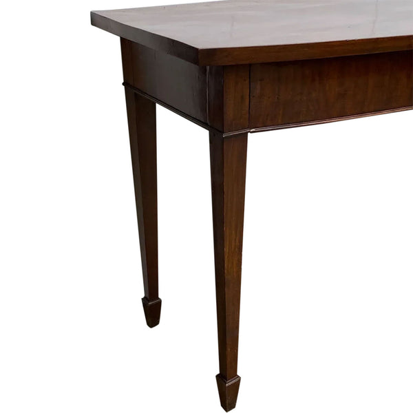 English George III Mahogany Veneer Bowfront Serving Table