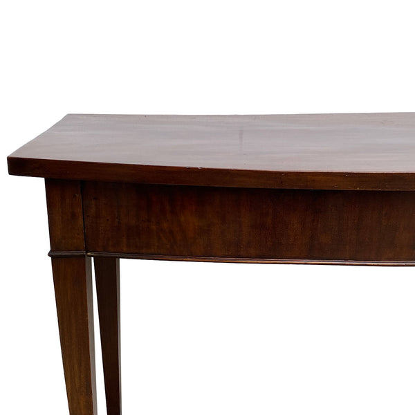 English George III Mahogany Veneer Bowfront Serving Table