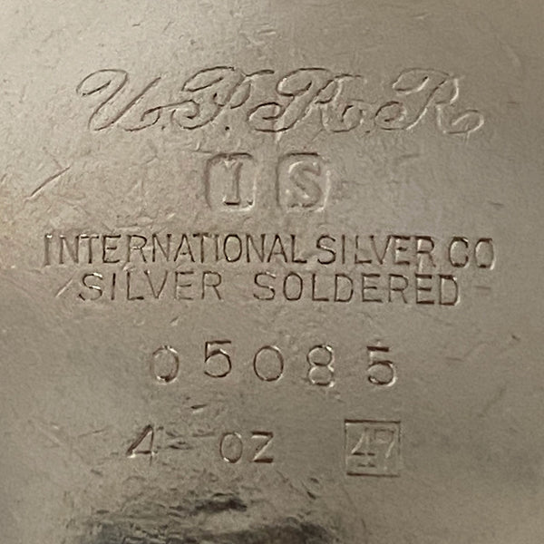 American International Silver Soldered U.P.R.R. Railway Covered Plate and Serving Bowl