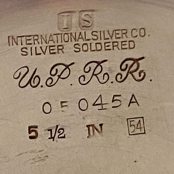 American International Silver Soldered U.P.R.R. Railway Covered Plate and Serving Bowl