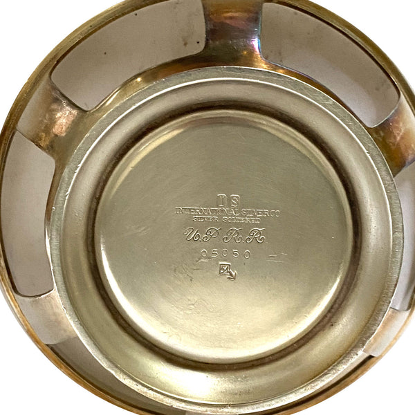 Three American International Silverplate UPRR Railroad Supreme Bowls and Lid (10 pieces)