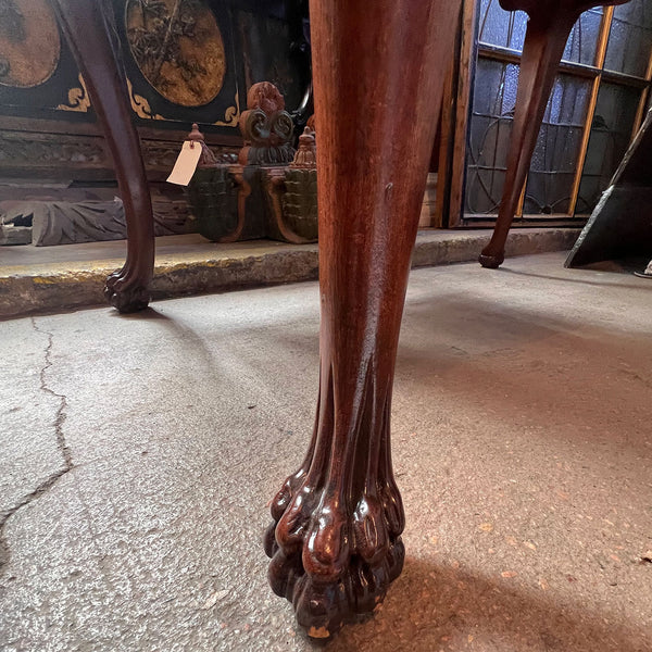 American Renaissance Revival Solid Mahogany Partner's Desk / Writing Table