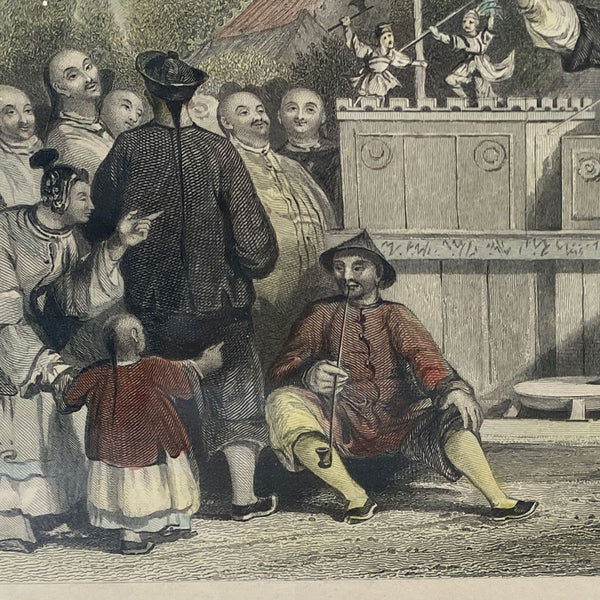 Set Four English THOMAS ALLOM Hand Colored Steel Engravings, China Views