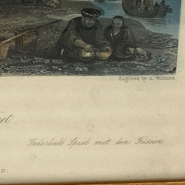 Set Four English THOMAS ALLOM Hand Colored Steel Engravings, China Views