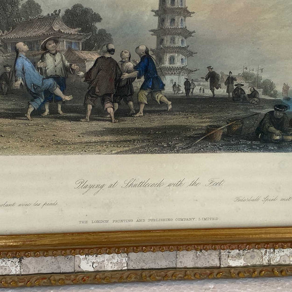 Set Four English THOMAS ALLOM Hand Colored Steel Engravings, China Views