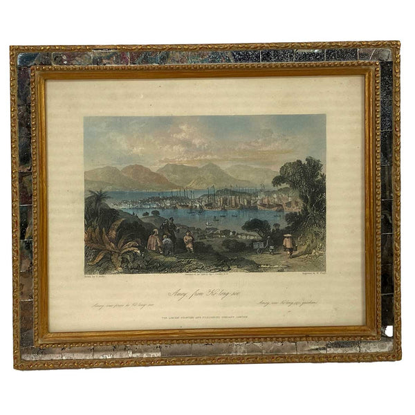 Set Four English THOMAS ALLOM Hand Colored Steel Engravings, China Views