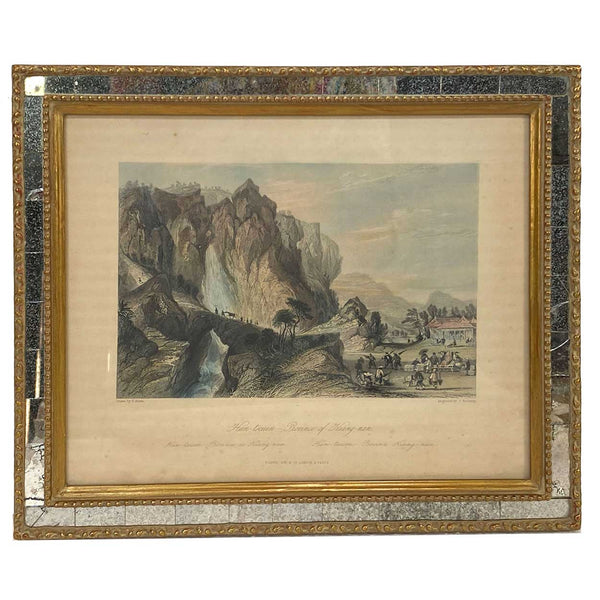 Set Four English THOMAS ALLOM Hand Colored Steel Engravings, China Views