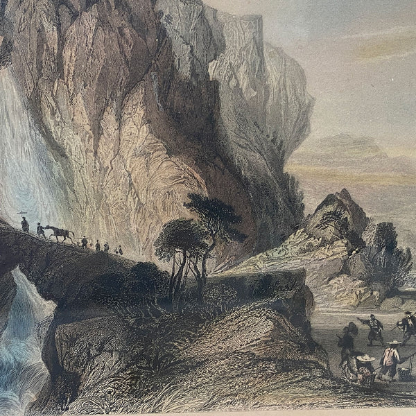 Set Four English THOMAS ALLOM Hand Colored Steel Engravings, China Views