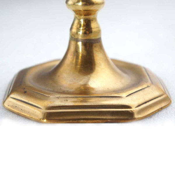 French Louis XIV Brass Candlestick