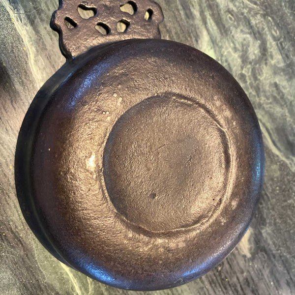 English William Bullock & Co. Patinated Cast Iron One-Handle Porringer