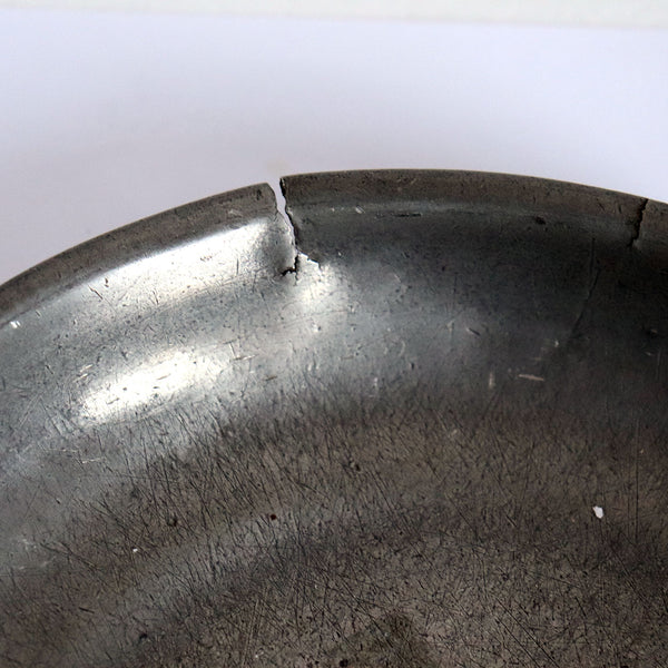 Lot 0473 | (3) Small Vintage Continental Pewter Round Wide Rim Bowls