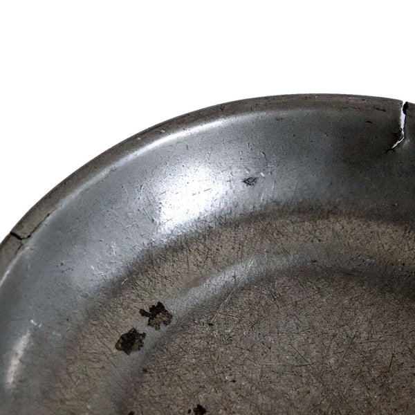 Lot 0473 | (3) Small Vintage Continental Pewter Round Wide Rim Bowls