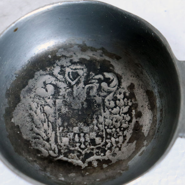 Lot 0480 | Four Vintage French Pewter One-Handle Wine Tasting Bowls (Tastevins)