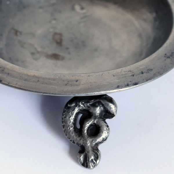 Lot 0480 | Four Vintage French Pewter One-Handle Wine Tasting Bowls (Tastevins)